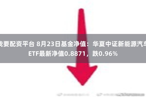 我要配资平台 8月23日基金净值：华夏中证新能源汽车ETF最新净值0.8871，跌0.96%