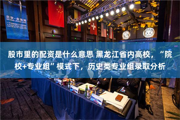 股市里的配资是什么意思 黑龙江省内高校，“院校+专业组”模式下，历史类专业组录取分析