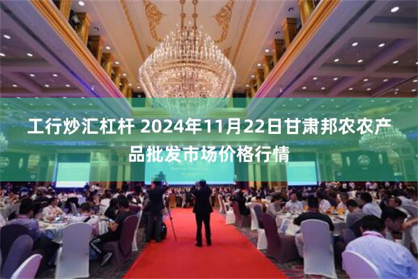 工行炒汇杠杆 2024年11月22日甘肃邦农农产品批发市场价格行情